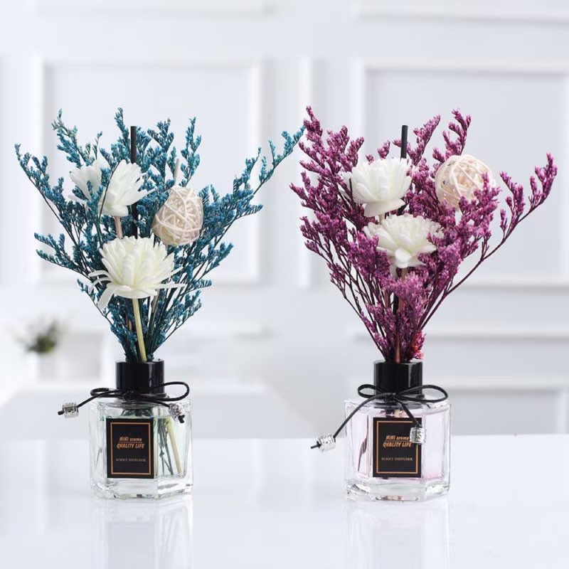 Dried-flower reed diffuser set