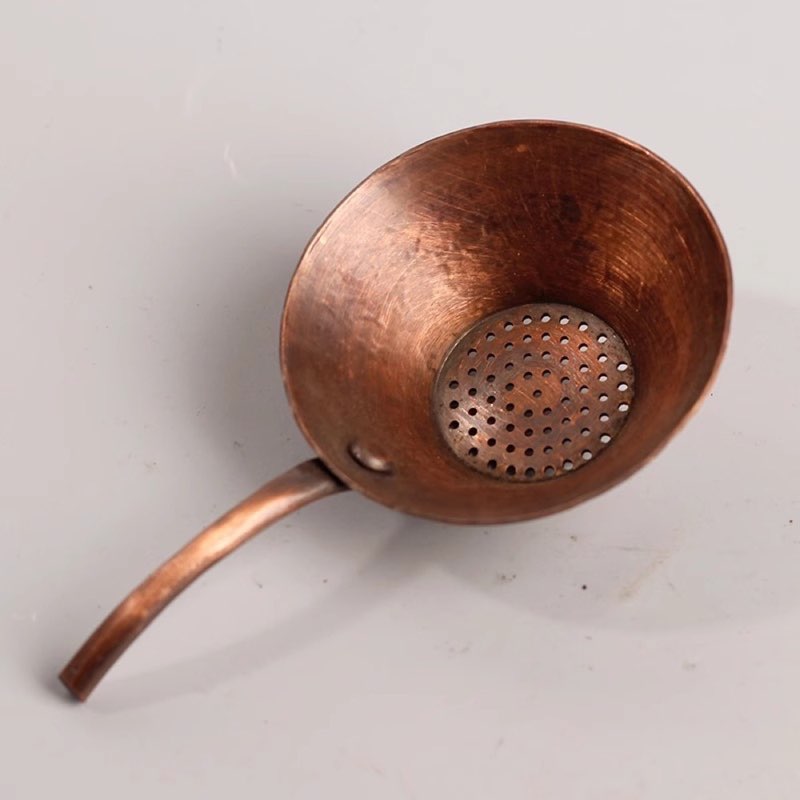Copper strainer / skimmer — durable