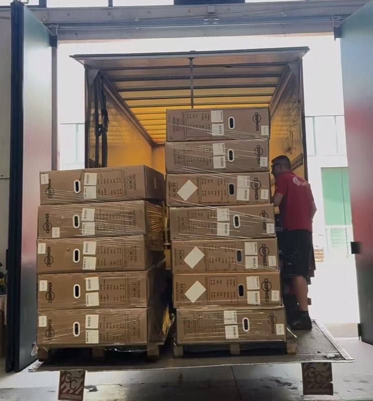 Loading pallets into a truck